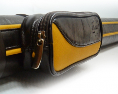 Тубус « Mercury-CLUB» с карманом, коричневый глянец/ желтый