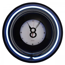 Часы «NEON №8» черные, Ø 32 см   