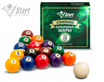 Бильярдные шары Start Billiards ПУЛ, 57,2