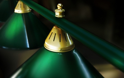 Cветильник бильярдный Startbilliards, 6 плафона (зеленый/зеленый)