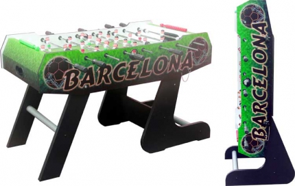 Игровой стол - футбол «Barcelona» (138x72x86, цветной, складной) 
