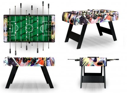Игровой стол - футбол «Munchen» (140x74x86см, серый)