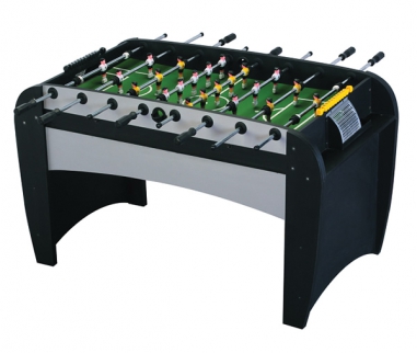 Игровой стол - футбол «Rialto» (141x73x82, светло-черный)