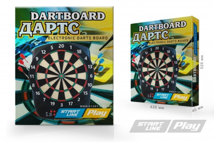 Комплект для игры в электронный дартс Start Line Play Electronic Dartboard