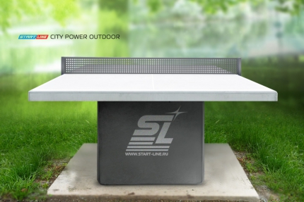 Теннисный стол City Power Outdoor - бетонный антивандальный теннисный стол для открытых площадок