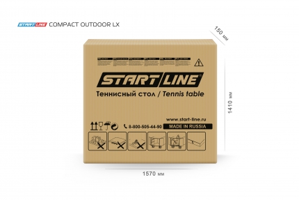 Теннисный стол Compact-2 LX Всепогодный Black