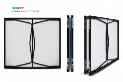 Теннисный стол Hobby Evo Outdoor 4 - ультрасовременная модель для использования на открытых площадках. Столешница 4 мм.