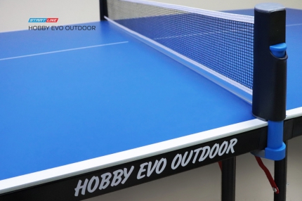 Теннисный стол Hobby Evo Outdoor 4 - ультрасовременная модель для использования на открытых площадках. Столешница 4 мм.