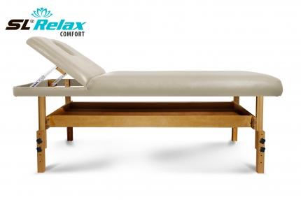 Массажный стол Relax Comfort бежевая кожа SLR-16