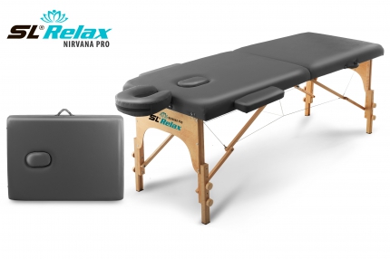 Массажный стол Relax Nirvana Pro бежевая кожа SLR-12