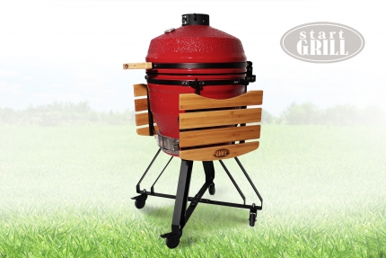 Керамический гриль Start Grill PRO красный, 56 см/22 дюйма