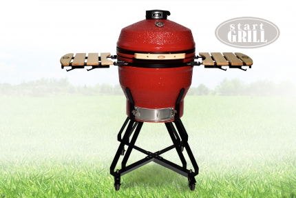 Керамический гриль Start Grill PRO красный, 56 см/22 дюйма