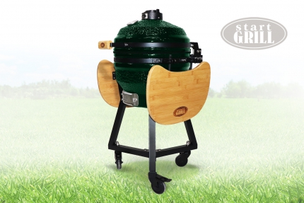Керамический гриль Start Grill PRO зеленый, 39,8 см/16 дюймов